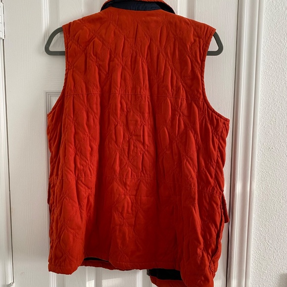 Faconnable - Orange Water Resistant Quilted Puffer Vest - Picture 9 of 9